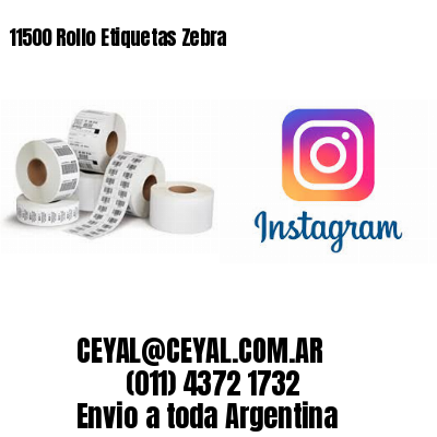 11500 Rollo Etiquetas Zebra