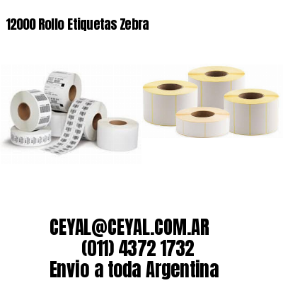 12000 Rollo Etiquetas Zebra