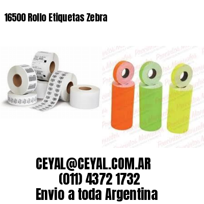 16500 Rollo Etiquetas Zebra