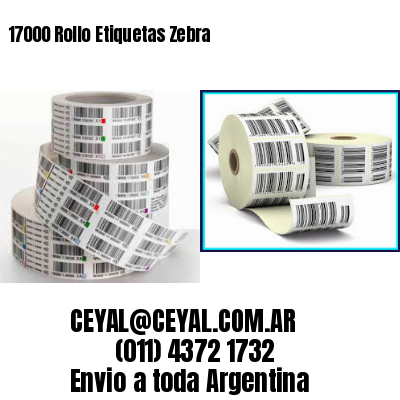 17000 Rollo Etiquetas Zebra