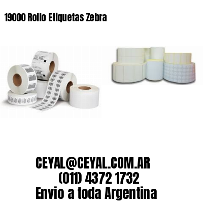 19000 Rollo Etiquetas Zebra