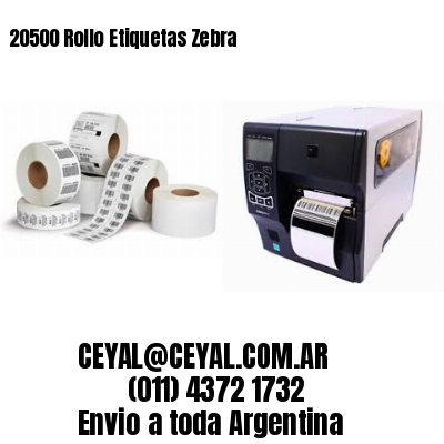 20500 Rollo Etiquetas Zebra