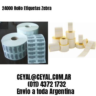 24000 Rollo Etiquetas Zebra