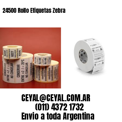 24500 Rollo Etiquetas Zebra