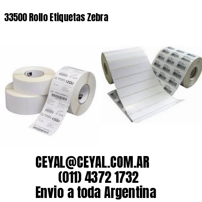 33500 Rollo Etiquetas Zebra