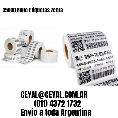 35000 Rollo Etiquetas Zebra