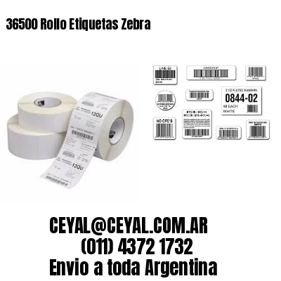 36500 Rollo Etiquetas Zebra