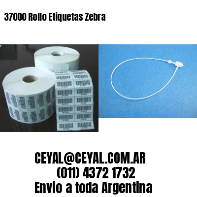 37000 Rollo Etiquetas Zebra