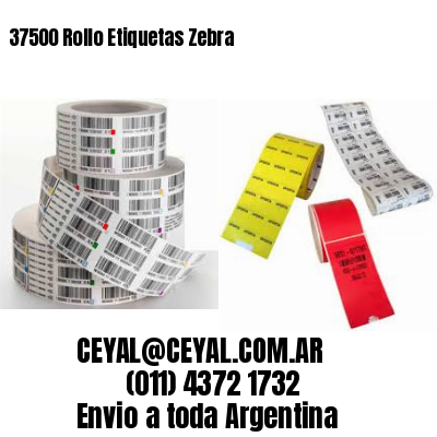 37500 Rollo Etiquetas Zebra