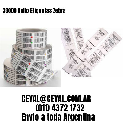 38000 Rollo Etiquetas Zebra