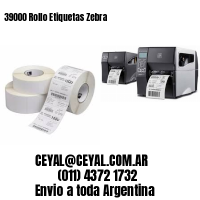39000 Rollo Etiquetas Zebra