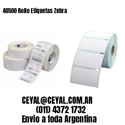 40500 Rollo Etiquetas Zebra