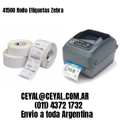 41500 Rollo Etiquetas Zebra