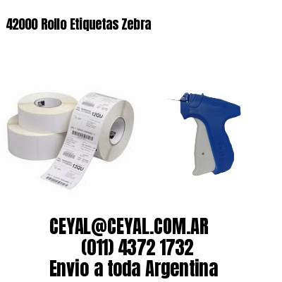 42000 Rollo Etiquetas Zebra