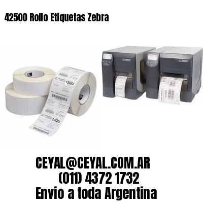 42500 Rollo Etiquetas Zebra