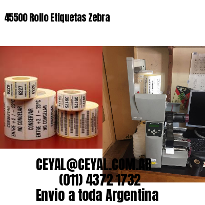 45500 Rollo Etiquetas Zebra