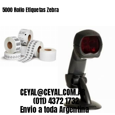 5000 Rollo Etiquetas Zebra