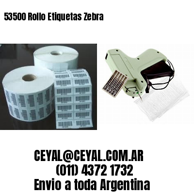 53500 Rollo Etiquetas Zebra