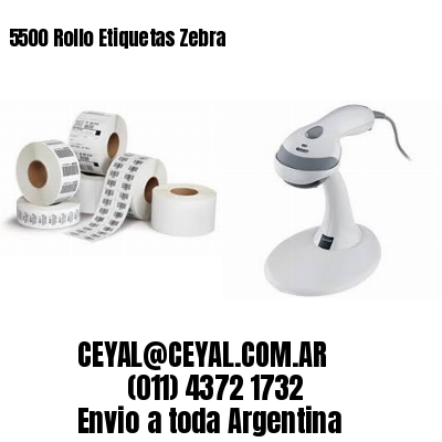 5500 Rollo Etiquetas Zebra