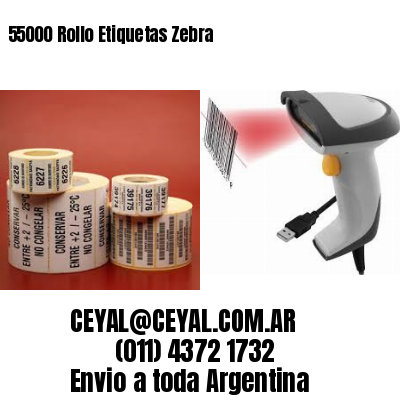 55000 Rollo Etiquetas Zebra