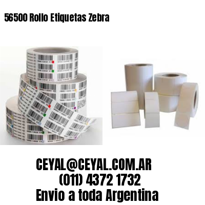 56500 Rollo Etiquetas Zebra