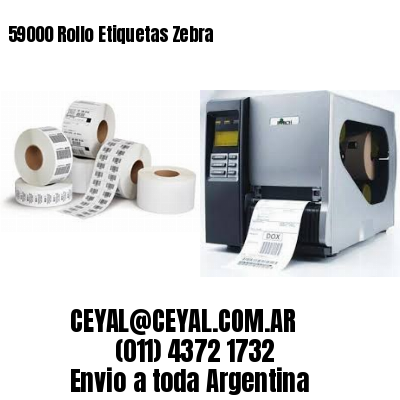 59000 Rollo Etiquetas Zebra