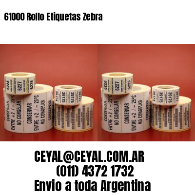 61000 Rollo Etiquetas Zebra