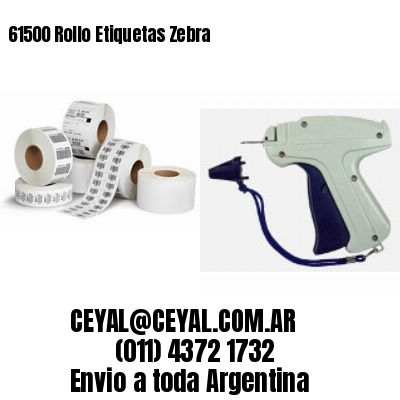 61500 Rollo Etiquetas Zebra