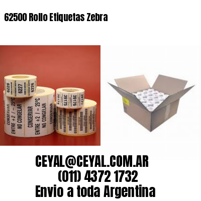 62500 Rollo Etiquetas Zebra