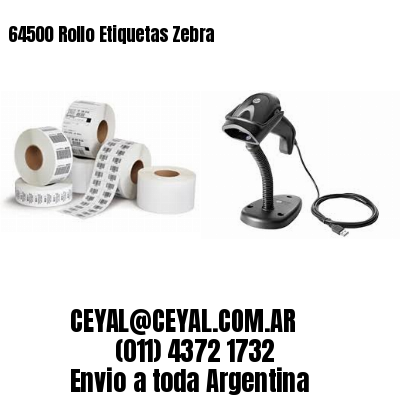 64500 Rollo Etiquetas Zebra