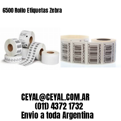 6500 Rollo Etiquetas Zebra