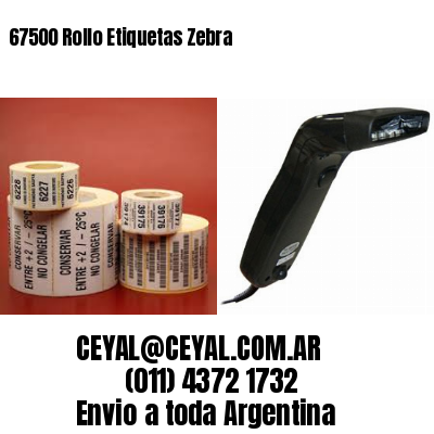 67500 Rollo Etiquetas Zebra