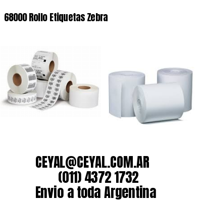 68000 Rollo Etiquetas Zebra