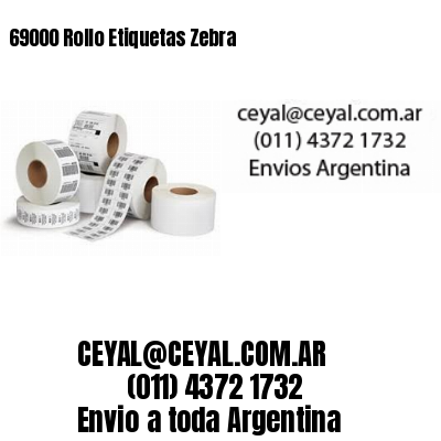 69000 Rollo Etiquetas Zebra