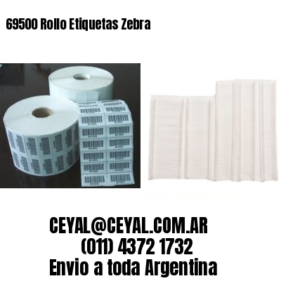 69500 Rollo Etiquetas Zebra