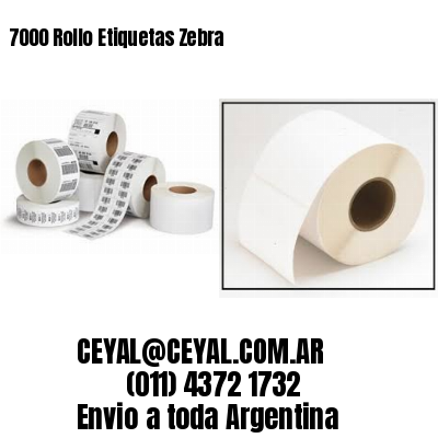 7000 Rollo Etiquetas Zebra