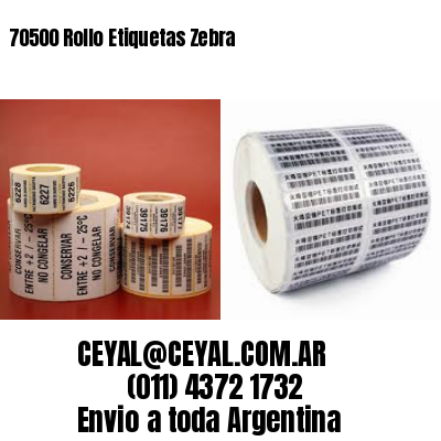 70500 Rollo Etiquetas Zebra
