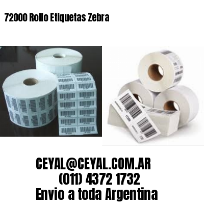 72000 Rollo Etiquetas Zebra