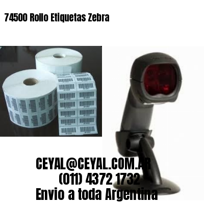 74500 Rollo Etiquetas Zebra