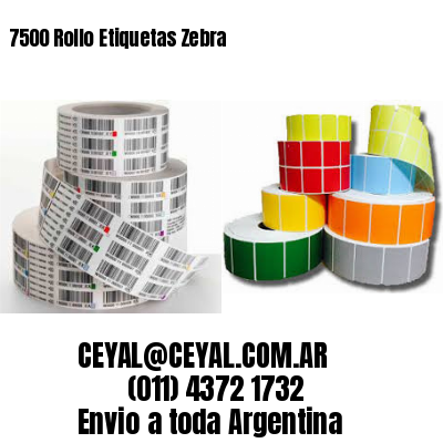 7500 Rollo Etiquetas Zebra