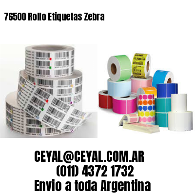 76500 Rollo Etiquetas Zebra