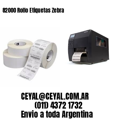 82000 Rollo Etiquetas Zebra