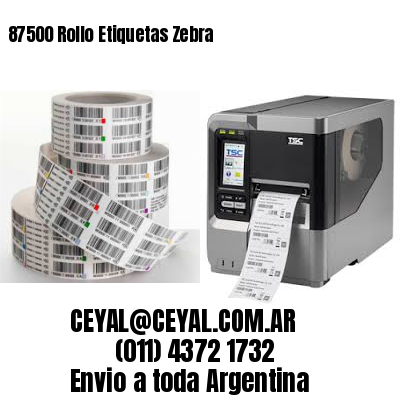 87500 Rollo Etiquetas Zebra