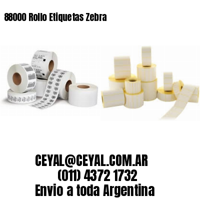 88000 Rollo Etiquetas Zebra