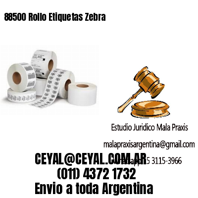 88500 Rollo Etiquetas Zebra
