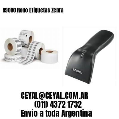 89000 Rollo Etiquetas Zebra