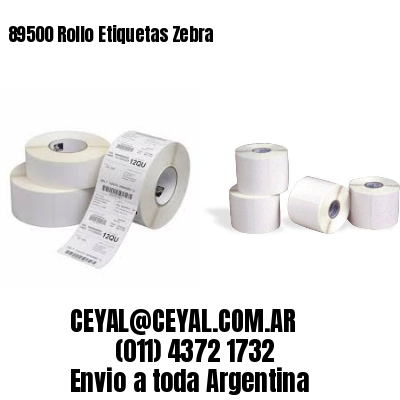 89500 Rollo Etiquetas Zebra