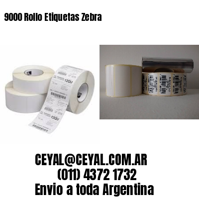 9000 Rollo Etiquetas Zebra