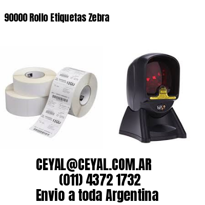90000 Rollo Etiquetas Zebra