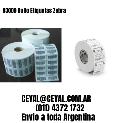 93000 Rollo Etiquetas Zebra